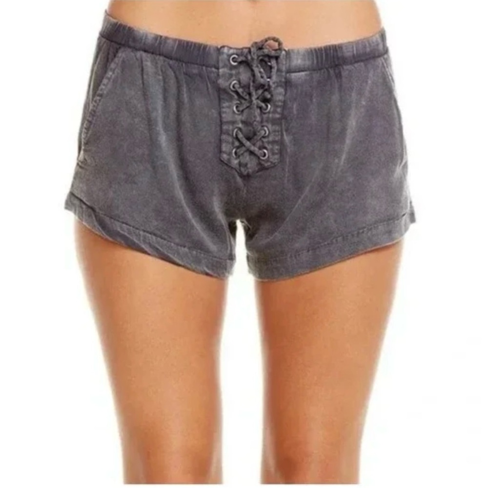 CHASER Lace Up Tie-Dye Shorts